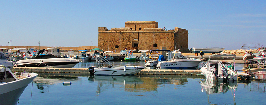 Paphos Fort am Hafen