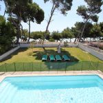 Strand-Villa Mallorca MA6321 Blick auf Pool und Garten