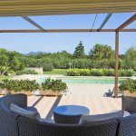 Villa Mallorca MA5090 Terrasse mit Blick auf den Pool