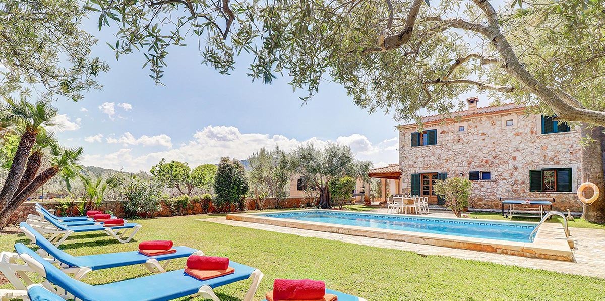 Finca Mallorca mit Pool und schönem Gartengrundstück.