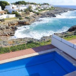 Villa Mallorca 4785 - Blick über den Pool aufs Meer