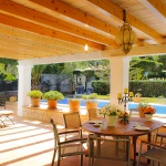 Villa Mallorca 4804 - überdachte Terrasse mit Gartenmöbel