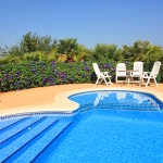 barrierefreies Ferienhaus Mallorca MA4580 Gartenmöbel am Pool