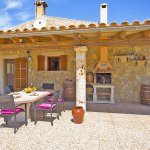 Ferienhaus Mallorca MA3069 überdachte Terrasse mit Grill