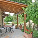Ferienhaus Toskana TOH212 überdachte Terrasse