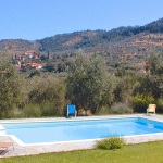 Ferienhaus Toskana TOH400 - Poolbereich mit Liegestühlen