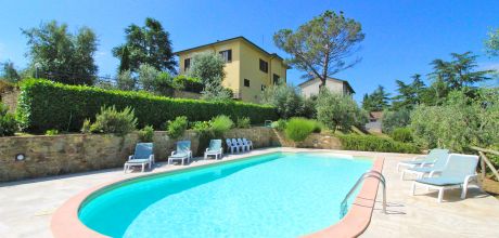 Ferienhaus Toskana Monte San Savino 422 mit Pool, Tennisplatz und schönem Ausblick, Wechseltag Samstag, Nebensaison flexibel auf Anfrage.