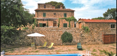 Ferienhaus Toskana Arezzo 310 mit Panoramablick und Pool für 7 Personen, An- und Abreisetag Samstag!