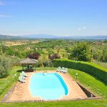 Ferienhaus Toskana TOH345 Blick über den Pool