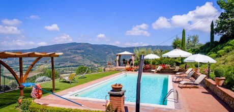 Ferienhaus Toskana Castiglion Fiorentino 365 mit Pool und herrlichem Ausblick, Wechseltag Samstag, Nebensaison flexibel auf Anfrage.