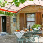 Ferienhaus Toskana TOH130 überdachte Terrasse
