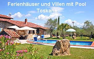 Ferienhäuser und Villen mit Pool Toskana