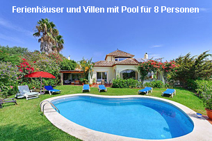 Ferienhäuser Costa del Sol mit Pool 8 Personen