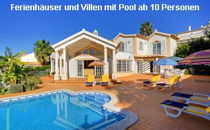 Ferienhäuser und Villen Algarve 10 Personen