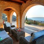 Ferienhaus Kreta KV33163 Meerblick von der überdachten Terrasse