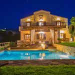 Ferienhaus Kreta KV33272 Haus und Pool beleuchtet