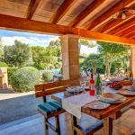 Ferienhaus Mallorca MA33539 überdachte Terrasse mit Esstisch
