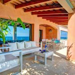 Villa Costa Brava CBV43555 überdachte Terrasse mit Gartenmöbel