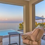 Ferienhaus Korfu KOV43537 Sitzecke mit Blick auf das Meer