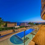 Luxus Villa Mallorca MA5004 Poolterrasse am Abend