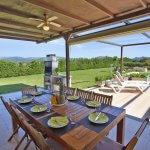 Villa Mallorca MA5090 überdachte Terrasse mit Esstisch