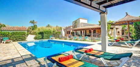 Mallorca Nordküste – Ferienhaus Pollensa 43972 mit beheizbarem, eingezäunten Pool für 8 Personen. Strand 4 Km. An- und Abreisetag Samstag.