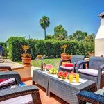 Ferienhaus Mallorca MA43972 Terrasse mit Gartenmöbel und Grill
