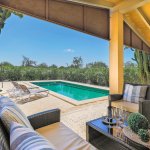 Ferienhaus Mallorca MA2316 Terrasse mit Blick auf den Pool