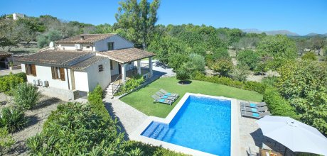 Mallorca Nordküste – Ferienhaus Alcudia 34082 für 6 Personen mit privatem Pool, Strand = ca. 7 km. An- und Abreisetag Freitag.