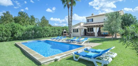 Mallorca Nordküste – Ferienhaus Pollensa 44083 mit privatem Pool für 8 Personen. Strand 4 Km. An- und Abreisetag Samstag.