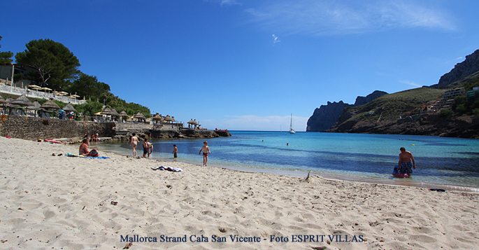Mallorca Strand Cala San Vicente, Foto ESPRIT VILLAS